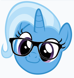 Size: 532x562 | Tagged: safe, edit, trixie, pony, g4, female, glasses, solo