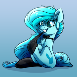 Size: 2449x2449 | Tagged: safe, artist:witchtaunter, oc, oc only, pony, clothes, commission, female, high res, mare, solo, stockings, thigh highs