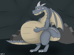 Size: 1280x960 | Tagged: safe, artist:theimmortalwolf, dragon, male, male pregnancy, pregnant