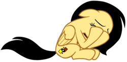 Size: 2350x1153 | Tagged: safe, oc, oc only, oc:middle sensitive, pegasus, pony, crying, cutie mark, eyes closed, female, floppy ears, mare