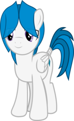 Size: 1081x1767 | Tagged: safe, artist:frownfactory, oc, oc only, oc:stratagem, pegasus, pony, 2019 community collab, derpibooru community collaboration, .svg available, blue mane, blue tail, cutie mark, male, purple eyes, simple background, solo, stallion, svg, tail wrap, transparent background, two toned mane, two toned tail, vector, wings