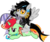 Size: 1313x1095 | Tagged: safe, artist:lightningbolt, derpibooru exclusive, dj pon-3, vinyl scratch, oc, oc only, oc:jonin, oc:lightning dee, half-siren, hybrid, pony, siren, unicorn, 2019 community collab, derpibooru community collaboration, g4, .svg available, annoyed, arm warmers, bow, choker, clothes, diamond pupils, duo, dyed mane, eyeliner, fangs, female, fins, fish tail, frown, glowing, hair over one eye, hoof hold, horn, jewelry, kellin quinn, lidded eyes, looking at you, makeup, male, necklace, plushie, pointy ponies, ponies riding ponies, prone, race swap, riding, sad, scales, shirt, show accurate, simple background, sitting, sleeping with sirens, slit pupils, smiling, spiked choker, spiked wristband, stallion, svg, t-shirt, transparent background, vector, wings, wristband