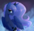 Size: 2911x2601 | Tagged: safe, artist:fluffymaiden, princess luna, alicorn, pony, g4, female, high res, looking at you, mare, night, sitting, smiling, solo