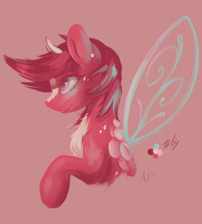 Size: 1280x1418 | Tagged: safe, artist:tangomangoes, oc, pony, bust, insect wings