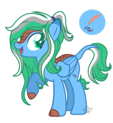 Size: 1509x1645 | Tagged: safe, artist:blackcloud2000, oc, oc only, oc:snow cloud, hybrid, pegasus, pony, cloven hooves, colored hooves, female, interspecies offspring, kirin hybrid, mare, offspring, raised hoof, simple background, solo, transparent background