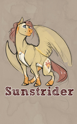 Size: 1200x1920 | Tagged: safe, artist:casynuf, oc, oc only, oc:sunstrider, pegasus, pony, male, solo, stallion