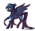 Size: 1800x1600 | Tagged: safe, artist:rocy canvas, oc, oc only, oc:derelict heartmoon horizon, pegasus, pony, umbreon, 2019 community collab, derpibooru community collaboration, pokémon, simple background, solo, transparent background