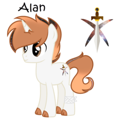 Size: 1024x1043 | Tagged: safe, artist:starglaxy, oc, oc only, oc:alan, pony, unicorn, colt, male, simple background, solo, transparent background