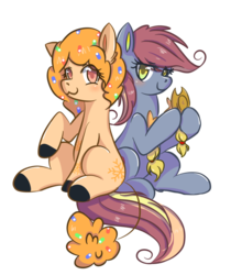 Size: 720x820 | Tagged: safe, artist:昍日日, applejack, oc, oc only, oc:xuanmaru, oc:独孤迈, earth pony, pony, 2019 community collab, derpibooru community collaboration, g4, cute, plushie, simple background, sitting, transparent background