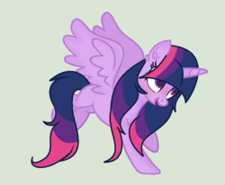 Size: 792x652 | Tagged: safe, artist:theflowercrownqueen, twilight sparkle, alicorn, pony, g4, female, simple background, solo, twilight sparkle (alicorn)