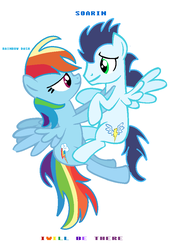 Size: 668x978 | Tagged: safe, artist:ementy344shiney45, rainbow dash, soarin', pony, g4, female, male, ship:soarindash, shipping, straight