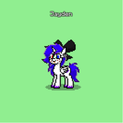 Size: 400x400 | Tagged: safe, oc, oc only, alicorn, pony, pony town, alicorn oc, hat, solo, top hat