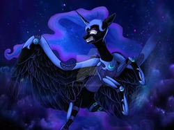 Size: 1280x960 | Tagged: safe, artist:lantoor, nightmare moon, alicorn, pony, g4, female, mare, solo