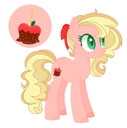 Size: 467x470 | Tagged: safe, artist:verona-5i, oc, oc only, oc:jonathan apple, earth pony, pony, female, magical lesbian spawn, mare, offspring, parent:applejack, parent:pinkie pie, parents:applepie, simple background, solo, transparent background