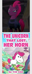 Size: 849x1950 | Tagged: safe, tempest shadow, pony, unicorn, g4, my little pony: the movie, book, eye scar, generic pony, hilarious in hindsight, scar