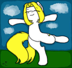 Size: 500x473 | Tagged: safe, artist:die-answers, oc, oc only, oc:les beyond, pony, blonde, female