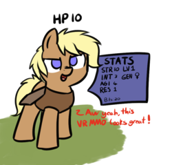 Size: 774x741 | Tagged: safe, artist:cutelewds, oc, oc only, earth pony, pony, comic:lewdborne, comic, dialogue, female, mare, simple background, solo, text, transparent background