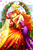 Size: 4000x6000 | Tagged: safe, artist:fatcakes, adagio dazzle, sunset shimmer, human, equestria girls, g4, absurd resolution, breasts, clothes, commission, dress, embrace, female, flower petals, kissing, lesbian, marriage, ship:sunsagio, shipping, wedding, wedding dress