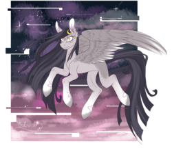 Size: 3961x3423 | Tagged: safe, artist:zen-ex, oc, oc only, pegasus, pony, female, high res, mare, night, solo