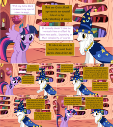 Size: 1284x1444 | Tagged: safe, artist:hakunohamikage, star swirl the bearded, twilight sparkle, alicorn, pony, ask-princesssparkle, g4, ask, golden oaks library, tumblr, twilight sparkle (alicorn)