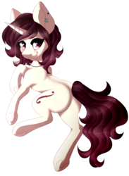 Size: 2200x3000 | Tagged: safe, artist:dustyonyx, oc, oc only, oc:hazel, pony, unicorn, butt, female, high res, mare, plot, simple background, solo, transparent background, underhoof