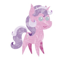 Size: 544x529 | Tagged: safe, artist:timid tracks, oc, oc only, oc:quartz horn, crystal pony, pony, unicorn, chibi, cute, simple background, solo, transparent background