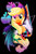 Size: 2002x2995 | Tagged: safe, artist:ii-art, applejack, earth pony, pony, g4, chromatic aberration, female, high res, retro, retrowave, solo, synthwave, vaporwave