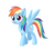 Size: 2448x2184 | Tagged: safe, artist:mirrorcrescent, rainbow dash, pegasus, pony, g4, cute, dashabetes, female, high res, mare, simple background, smiling, solo, transparent background