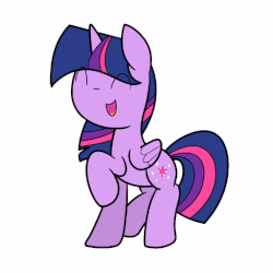 Size: 512x512 | Tagged: safe, artist:latie, derpibooru exclusive, twilight sparkle, alicorn, pony, g4, adorkable, animated, cute, dork, eyes closed, female, frame by frame, mare, open mouth, simple background, smiling, solo, trotting, trotting in place, twilight sparkle (alicorn), white background