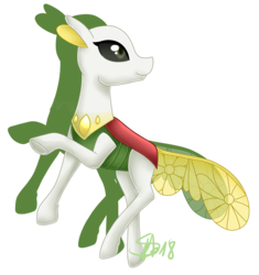 Size: 1708x1815 | Tagged: safe, artist:spokenmind93, oc, oc only, changedling, changeling, adoptable, changedlingified, changelingified, flababe, pokémon, rearing, simple background, solo, species swap, transparent background