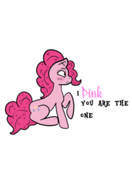 Size: 5400x7200 | Tagged: safe, artist:foxsystem12, pinkie pie, pony, g4, absurd resolution, bronybait, cute, diapinkes, female, heart, heart eyes, hearts and hooves day, holiday, love, pink, pun, simple background, solo, text, transparent background, valentine's day, wingding eyes