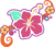 Size: 585x500 | Tagged: safe, artist:anscathmarcach, aloha pearl, g3, cutie mark, cutie mark only, flower, hawaiian, hibiscus, no pony, simple background, transparent background, tropical