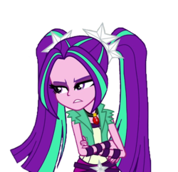 Size: 812x787 | Tagged: safe, artist:ktd1993, aria blaze, equestria girls, g4, annoyed, clothes, crossed arms, female, not a vector, pants, simple background, solo, transparent background