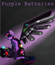 Size: 802x956 | Tagged: artist needed, source needed, safe, twilight sparkle, alicorn, pony, g4, abstract background, amputee, augmented, computer, fanfic, fanfic art, fanfic cover, prosthetic limb, prosthetic wing, prosthetics, twilight sparkle (alicorn)