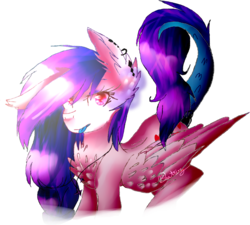 Size: 1698x1527 | Tagged: safe, artist:6-fingers-lover, oc, oc only, oc:roaming love, pegasus, pony, augmented tail, female, mare, simple background, solo, transparent background
