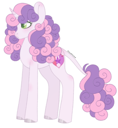 Size: 1026x1105 | Tagged: safe, artist:fioweress, sweetie belle, pony, unicorn, g4, female, leonine tail, mare, older, older sweetie belle, simple background, solo, transparent background, unshorn fetlocks, yes
