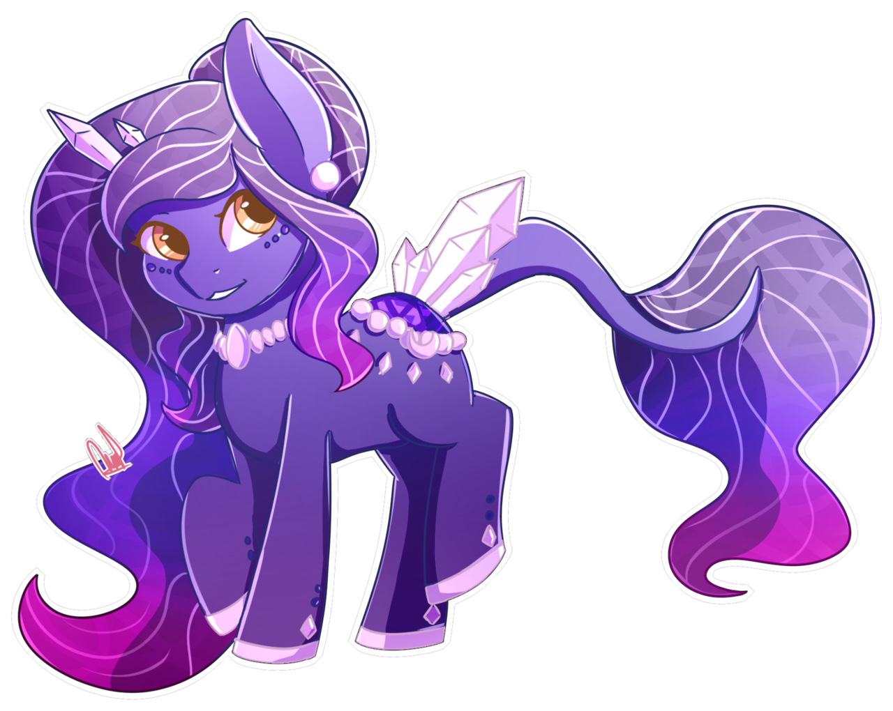 Кристальные пони ОС. Фиолетовая пони. Фиолетовая поняшка. Фиолетовая пони с рогом. Nicole pony