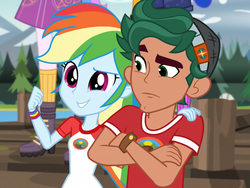 Size: 1024x768 | Tagged: safe, screencap, princess celestia, princess luna, principal celestia, rainbow dash, timber spruce, vice principal luna, equestria girls, g4, my little pony equestria girls: legend of everfree, cropped, cute, dashabetes