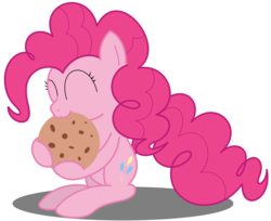 Size: 2278x1863 | Tagged: safe, artist:bladedragoon7575, pinkie pie, earth pony, pony, g4, ^^, cookie, cute, diapinkes, eating, eyes closed, female, food, nom, simple background, solo, transparent background