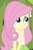 Size: 605x923 | Tagged: safe, edit, screencap, fluttershy, equestria girls, g4, clothes, cute, female, looking back, shyabetes, smiling, solo, tank top