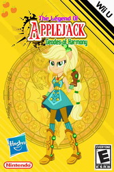 Size: 480x718 | Tagged: safe, edit, applejack, equestria girls, g4, my little pony equestria girls: legend of everfree, boots, cowboy boots, crystal guardian, e rating, esrb, geode of super strength, high heel boots, nintendo, shoes, wii u