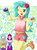 Size: 742x1000 | Tagged: safe, artist:uotapo, princess celestia, princess skystar, principal celestia, queen novo, shelldon, shelly, equestria girls, g4, my little pony: the movie, anime, armpits, belly button, breasts, clam, clothes, cute, delicious flat chest, equestria girls-ified, evening gloves, eyes closed, feet, female, freckles, gloves, long gloves, one eye closed, open mouth, pants, sandals, shirt, shoes, short, skyabetes, uotapo is trying to murder us, wink