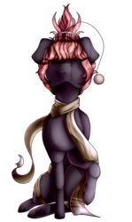 Size: 813x1365 | Tagged: safe, artist:symphstudio, oc, oc only, oc:seek, original species, pony, clothes, female, mare, scarf, simple background, solo, transparent background