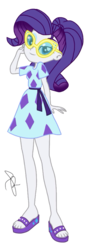Size: 708x2048 | Tagged: safe, artist:ilaria122, rarity, equestria girls, equestria girls specials, g4, my little pony equestria girls: better together, my little pony equestria girls: spring breakdown, clothes, dress, female, glasses, simple background, solo, sunglasses, transparent background