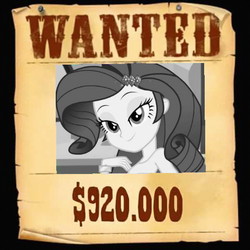 Size: 480x480 | Tagged: safe, rarity, equestria girls, g4, charm, cute, raribetes, wanted poster
