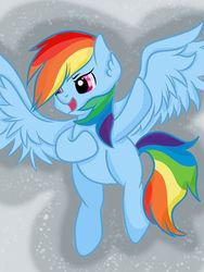 Size: 720x960 | Tagged: safe, artist:rainbowtashie, rainbow dash, pony, g4, female, solo