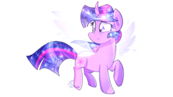 Size: 1920x1080 | Tagged: safe, artist:lynchristina, twilight sparkle, alicorn, pony, g4, artificial wings, augmented, female, magic, magic wings, simple background, solo, transparent background, twilight sparkle (alicorn), wings