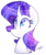 Size: 322x380 | Tagged: safe, artist:lynchristina, rarity, pony, g4, bust, female, portrait, simple background, solo, transparent background