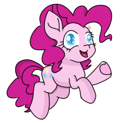 Size: 500x500 | Tagged: safe, artist:chautung, pinkie pie, pony, g4, clothes, female, simple background, solo, white background