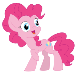 Size: 1500x1500 | Tagged: safe, artist:chautung, pinkie pie, pony, g4, female, simple background, solo, white background